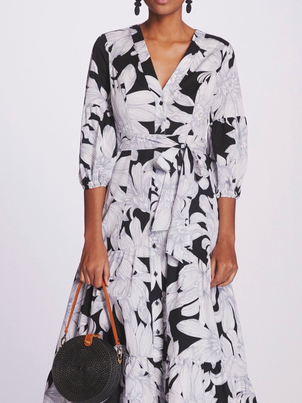 NWT Maeve puffed sleeve midi dress